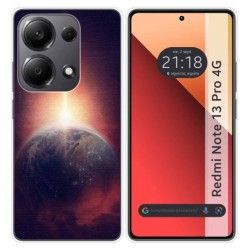 Funda Silicona para Xiaomi Redmi Note 13 Pro 4G diseño Tierra Dibujos