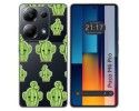 Funda Silicona Transparente para Xiaomi Poco M6 Pro 4G diseño Cactus Dibujos