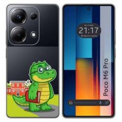 Funda Silicona Transparente para Xiaomi Poco M6 Pro 4G diseño Coco Dibujos