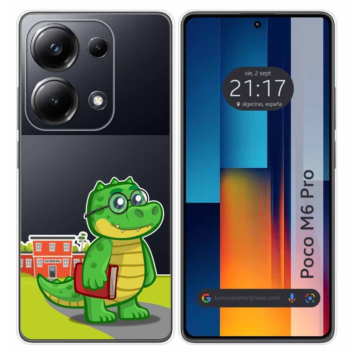 Funda Silicona Transparente para Xiaomi Poco M6 Pro 4G diseño Coco Dibujos