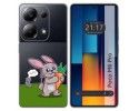 Funda Silicona Transparente para Xiaomi Poco M6 Pro 4G diseño Conejo Dibujos