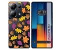 Funda Silicona Transparente para Xiaomi Poco M6 Pro 4G diseño Otoño Dibujos