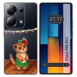 Funda Silicona Transparente para Xiaomi Poco M6 Pro 4G diseño Suricata Dibujos