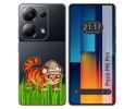 Funda Silicona Transparente para Xiaomi Poco M6 Pro 4G diseño Tigre Dibujos