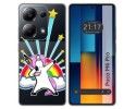 Funda Silicona Transparente para Xiaomi Poco M6 Pro 4G diseño Unicornio Dibujos