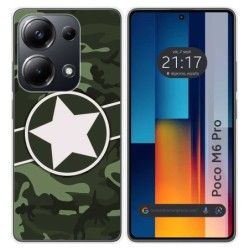 Funda Silicona para Xiaomi Poco M6 Pro 4G diseño Camuflaje 01 Dibujos