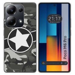 Funda Silicona para Xiaomi Poco M6 Pro 4G diseño Camuflaje 02 Dibujos
