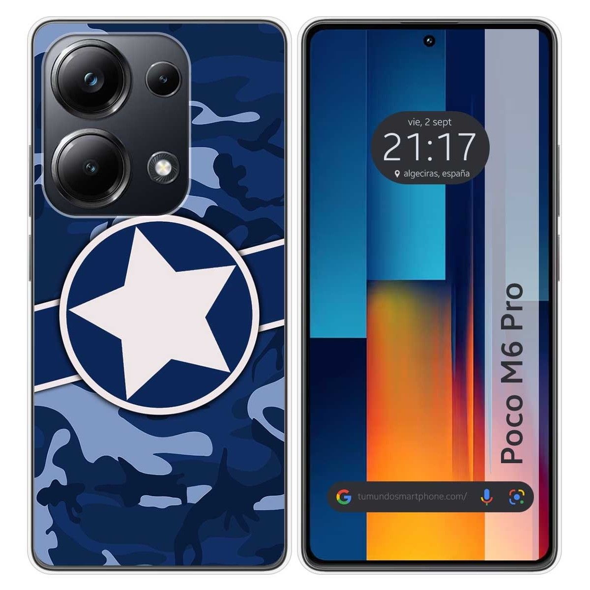 Funda Silicona para Xiaomi Poco M6 Pro 4G diseño Camuflaje 03 Dibujos