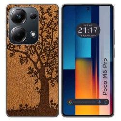 Funda Silicona para Xiaomi Poco M6 Pro 4G diseño Cuero 03 Dibujos