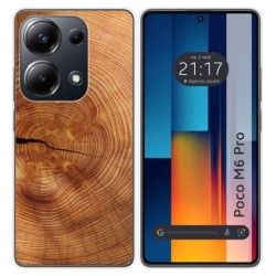 Funda Silicona para Xiaomi Poco M6 Pro 4G diseño Madera 04 Dibujos