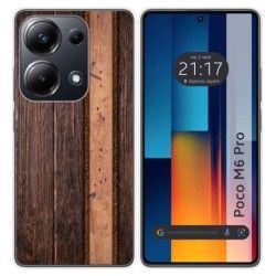 Funda Silicona para Xiaomi Poco M6 Pro 4G diseño Madera 05 Dibujos