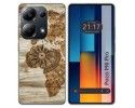 Funda Silicona para Xiaomi Poco M6 Pro 4G diseño Madera 07 Dibujos