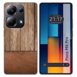 Funda Silicona para Xiaomi Poco M6 Pro 4G diseño Madera 09 Dibujos