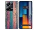 Funda Silicona para Xiaomi Poco M6 Pro 4G diseño Madera 10 Dibujos