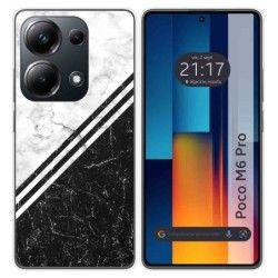 Funda Silicona para Xiaomi Poco M6 Pro 4G diseño Mármol 01 Dibujos