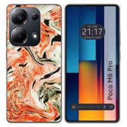 Funda Silicona para Xiaomi Poco M6 Pro 4G diseño Mármol 12 Dibujos