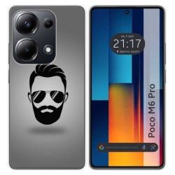 Funda Silicona para Xiaomi Poco M6 Pro 4G diseño Barba Dibujos