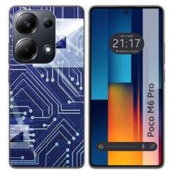 Funda Silicona para Xiaomi Poco M6 Pro 4G diseño Circuito Dibujos