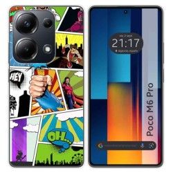 Funda Silicona para Xiaomi Poco M6 Pro 4G diseño Comic Dibujos
