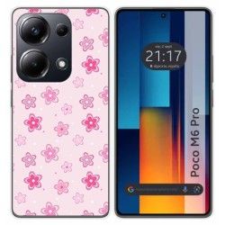 Funda Silicona para Xiaomi Poco M6 Pro 4G diseño Flores Dibujos