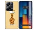 Funda Silicona para Xiaomi Poco M6 Pro 4G diseño Jirafa Dibujos