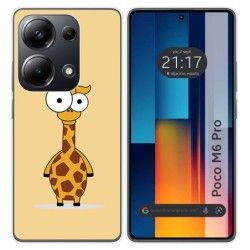 Funda Silicona para Xiaomi Poco M6 Pro 4G diseño Jirafa Dibujos