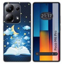 Funda Silicona para Xiaomi Poco M6 Pro 4G diseño Libro Cuentos Dibujos