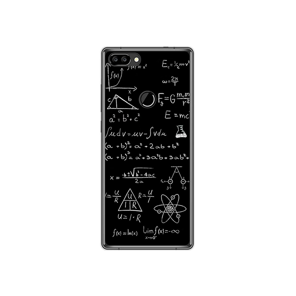 Funda Gel Tpu para Oukitel Mix 2 Diseño Formulas Dibujos