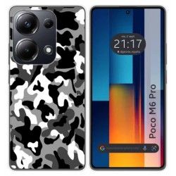 Funda Silicona para Xiaomi Poco M6 Pro 4G diseño Snow Camuflaje Dibujos
