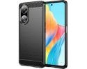 Funda Gel Tpu Tipo Carbon Negra para Oppo A98 5G