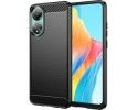Funda Gel Tpu Tipo Carbon Negra para Oppo A78 4G