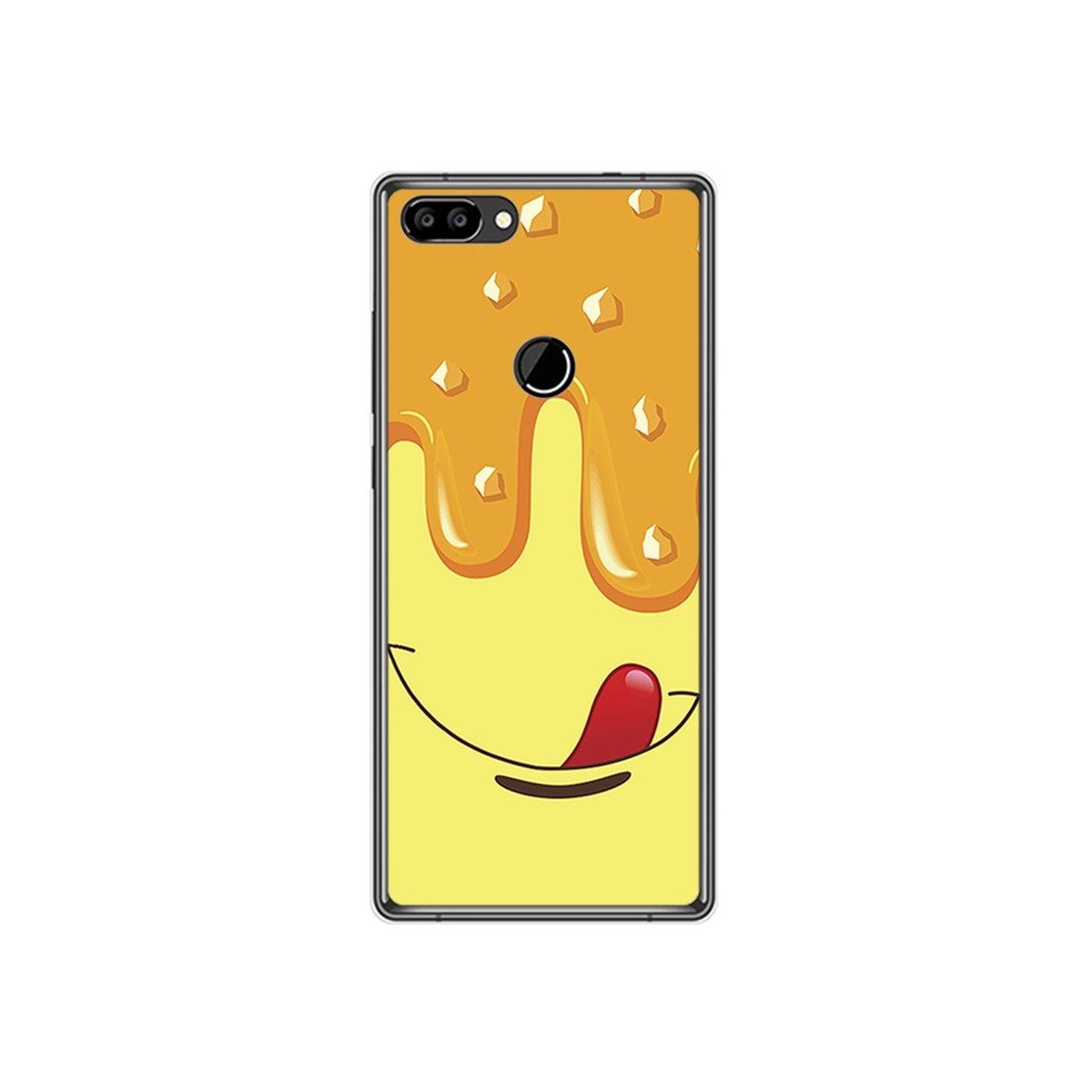 Funda Gel Tpu para Oukitel Mix 2 Diseño Helado Vainilla Dibujos