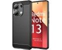Funda Gel Tpu Tipo Carbon Negra para Xiaomi Redmi Note 13 4G