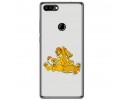 Funda Gel Tpu para Oukitel Mix 2 Diseño Leones Dibujos