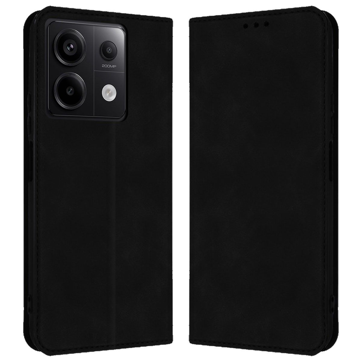 Funda Libro de Polipiel con tarjetero para Xiaomi Poco X6 5G color Negra