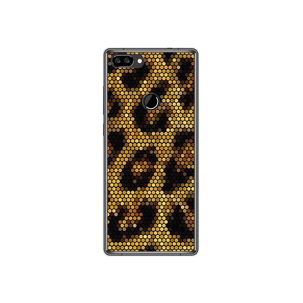 Funda Gel Tpu para Oukitel Mix 2 Diseño Leopardo Dibujos