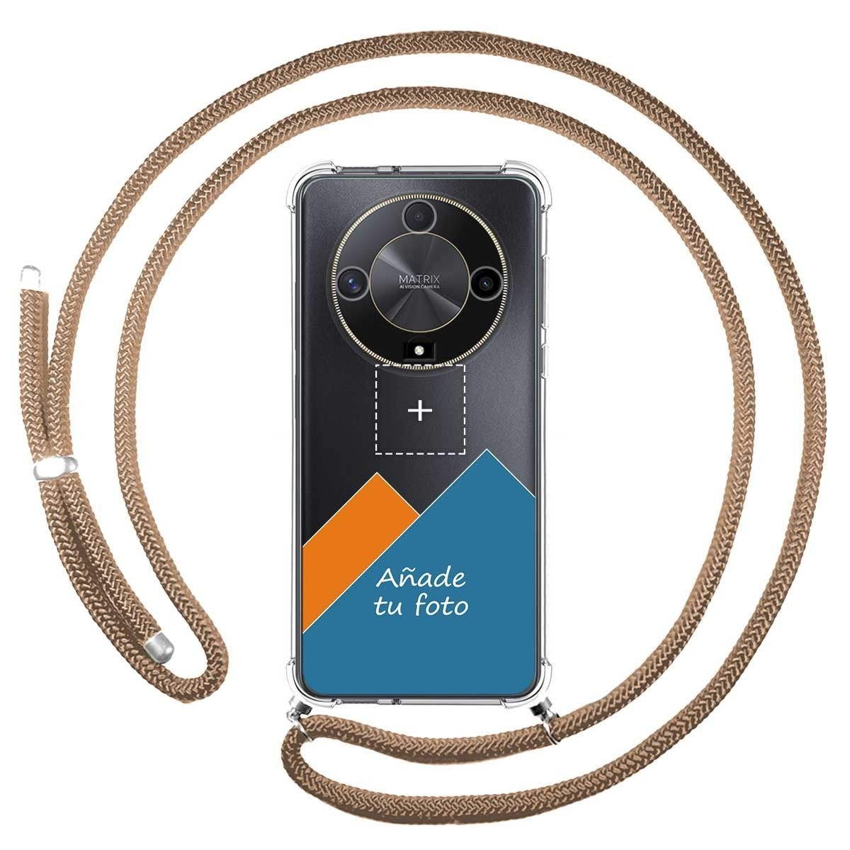 Personaliza tu Funda Colgante Transparente para Huawei Honor Magic 6 Lite 5G con Cordon Camel Dibujo Personalizada