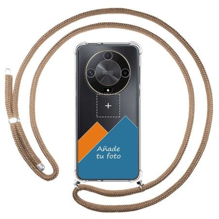 Personaliza tu Funda Colgante Transparente para Huawei Honor Magic 6 Lite 5G con Cordon Camel Dibujo Personalizada