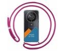 Personaliza tu Funda Colgante Transparente para Huawei Honor Magic 6 Lite 5G con Cordon Rosa Fucsia Dibujo Personalizada