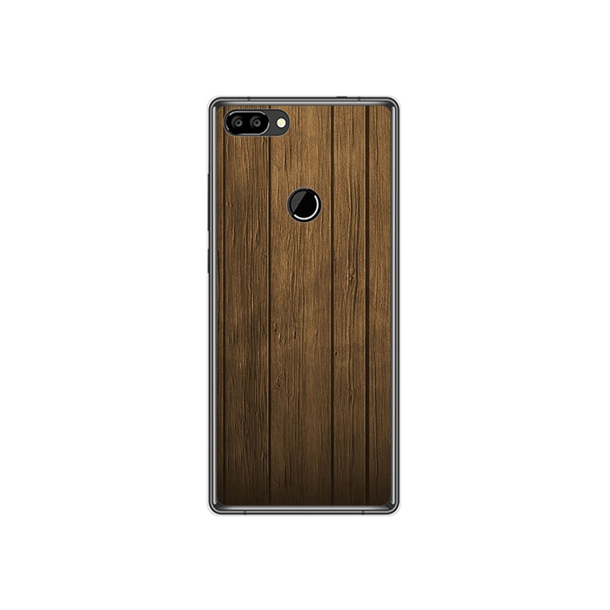 Funda Gel Tpu para Oukitel Mix 2 Diseño Madera Dibujos