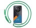 Personaliza tu Funda Colgante Transparente para Huawei Honor Magic 6 Lite 5G con Cordon Verde Agua Dibujo Personalizada