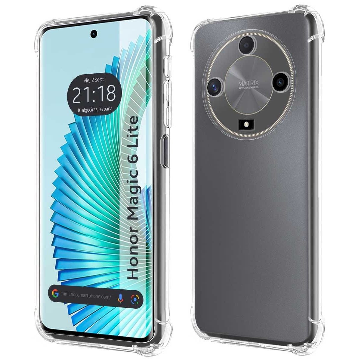 Funda Silicona Antigolpes Transparente para Huawei Honor Magic 6 Lite 5G
