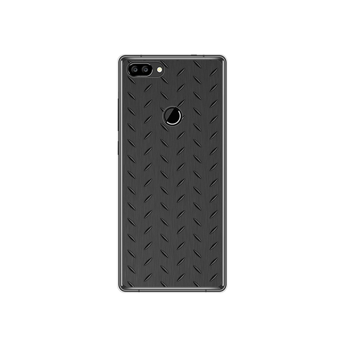 Funda Gel Tpu para Oukitel Mix 2 Diseño Metal Dibujos