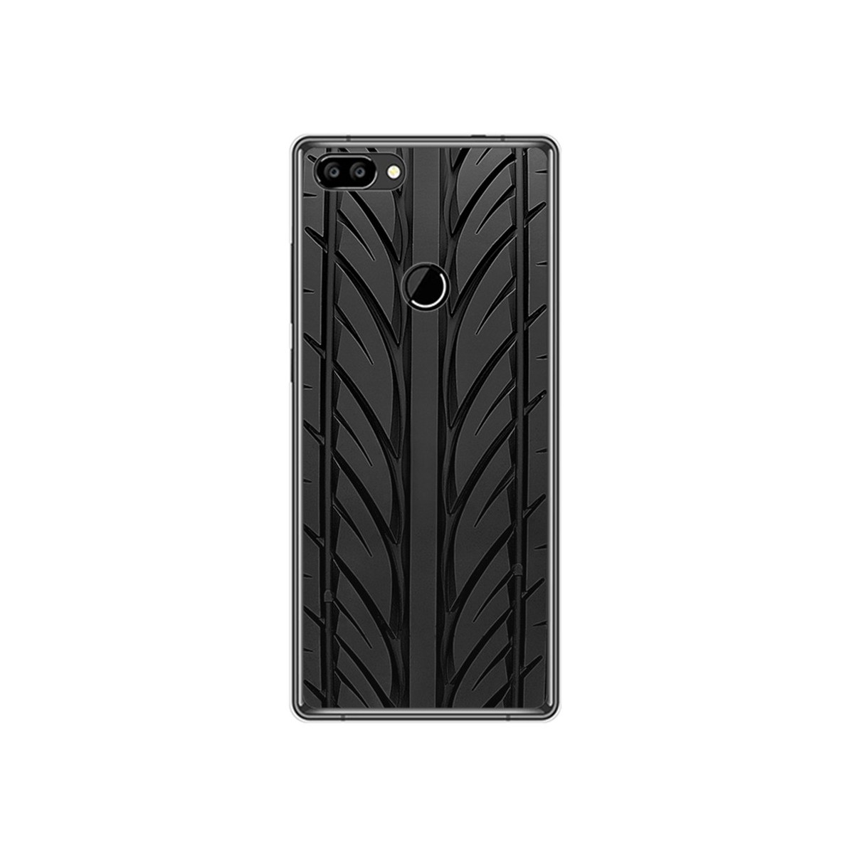 Funda Gel Tpu para Oukitel Mix 2 Diseño Neumatico Dibujos