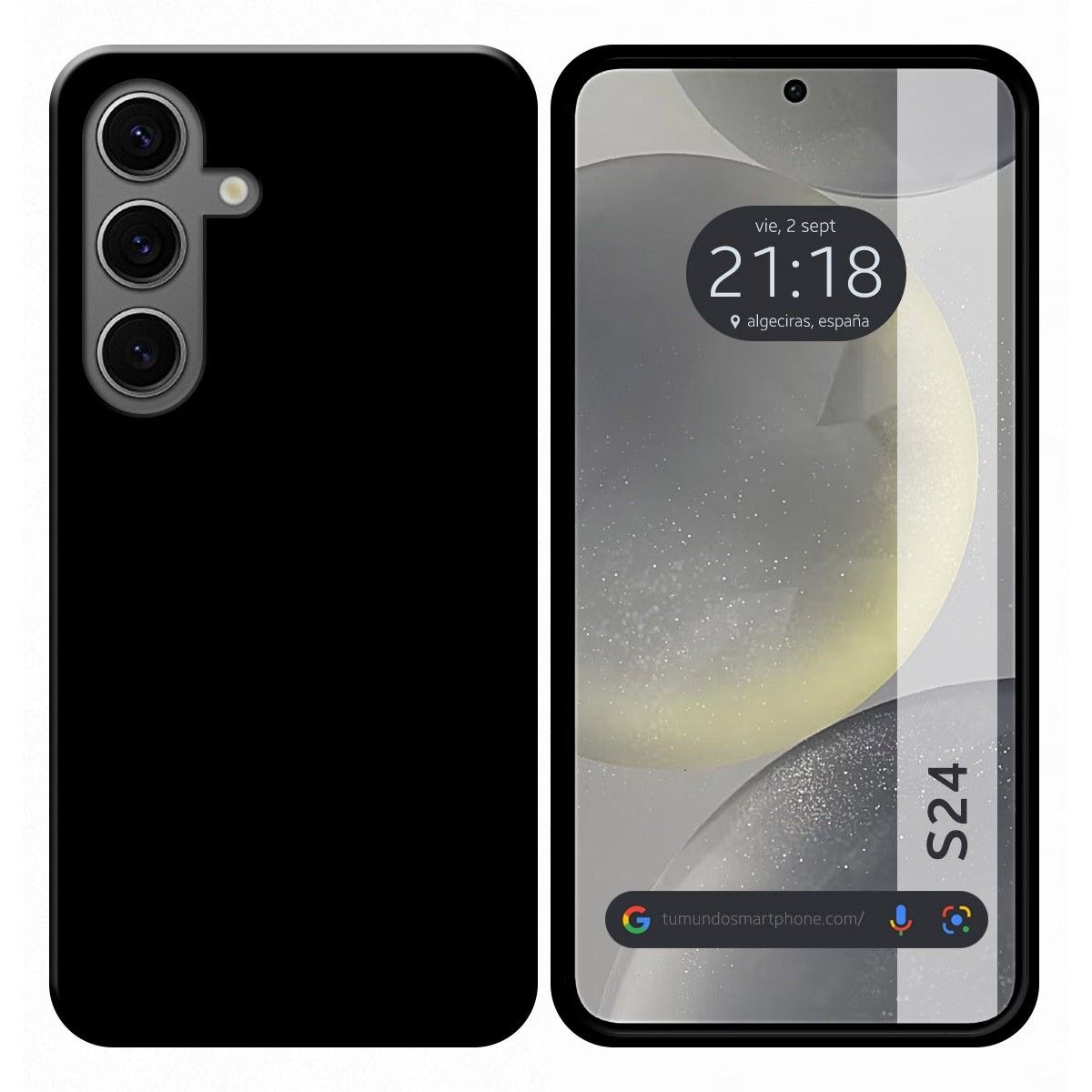 Funda Silicona Gel TPU Negra para Samsung Galaxy S24 5G