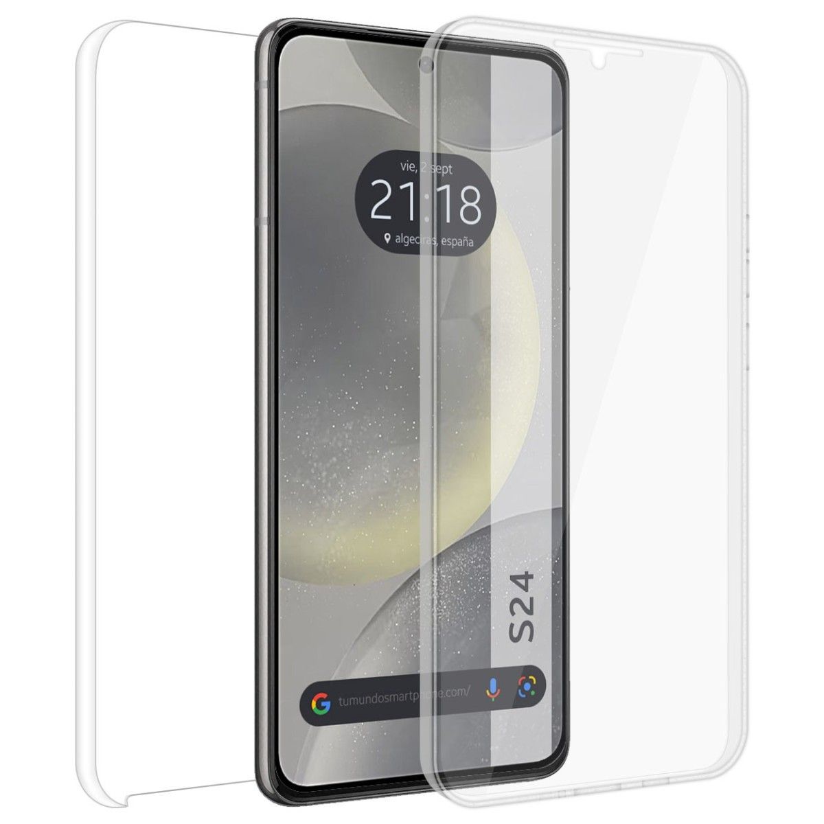 Funda Doble Transparente Pc + Tpu Full Body 360 para Samsung Galaxy S24 5G