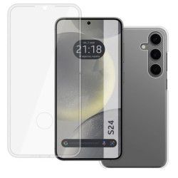 Funda Doble Transparente Pc + Tpu Full Body 360 para Samsung Galaxy S24 5G 2