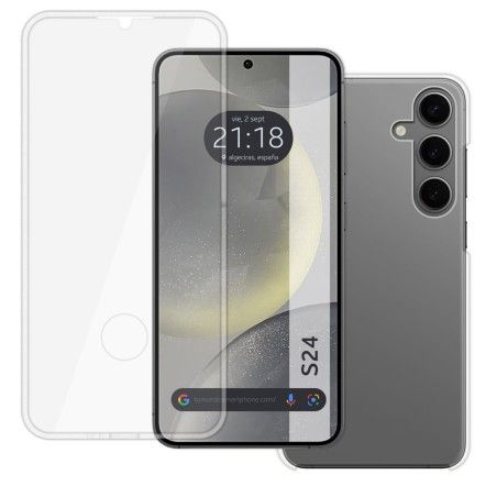 Funda Doble Transparente Pc + Tpu Full Body 360 para Samsung Galaxy S24 5G