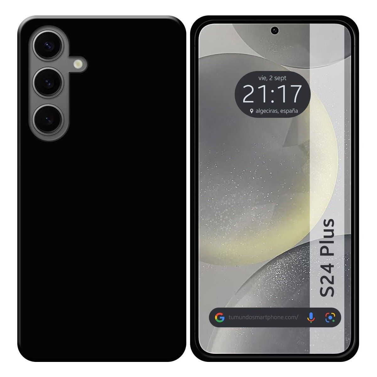 Funda Silicona Gel TPU Negra para Samsung Galaxy S24+ Plus 5G