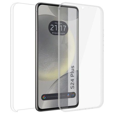 Funda Doble Transparente Pc + Tpu Full Body 360 para Samsung Galaxy S24+ Plus 5G